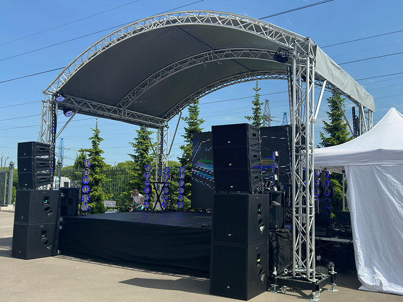 Сцена Арочная 6x4 Металлик