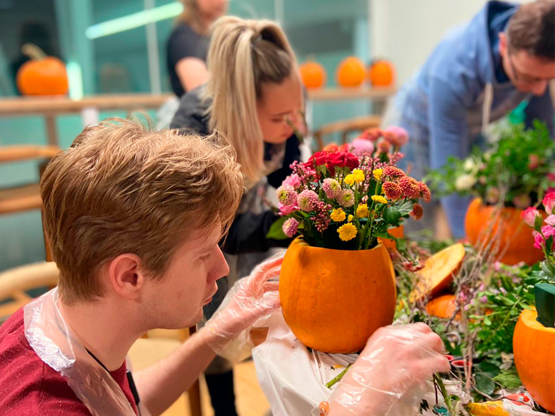 Букет в тыкве