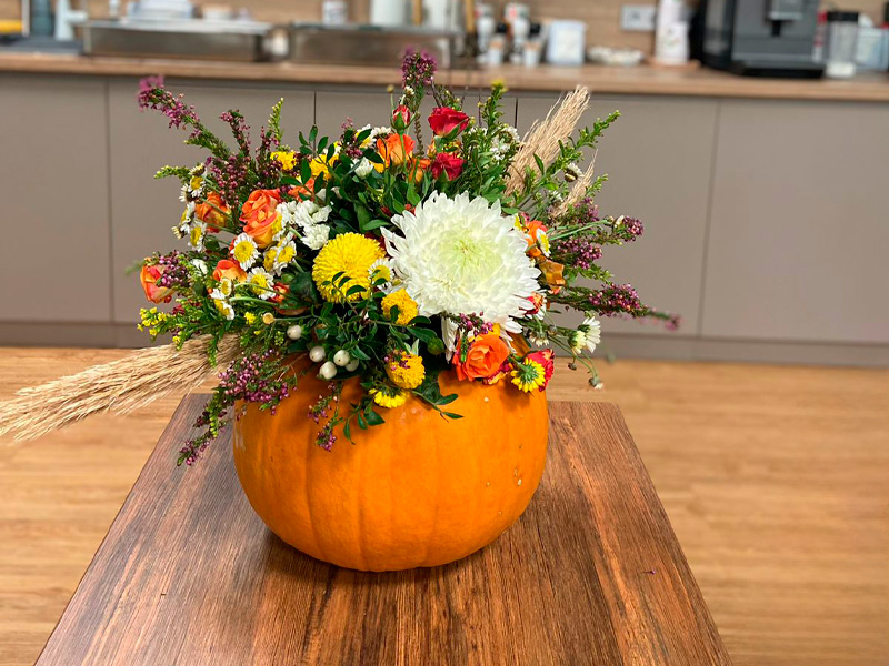 Букет в тыкве
