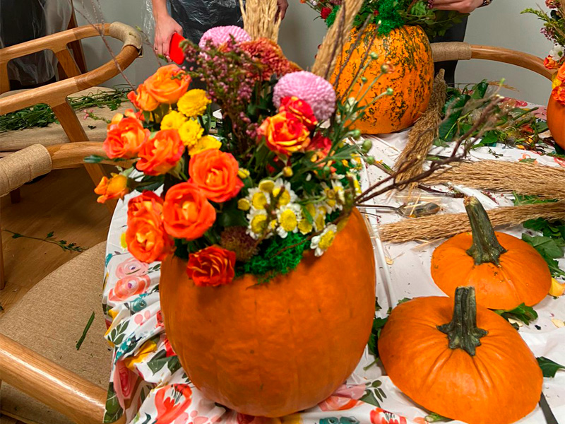Букет в тыкве