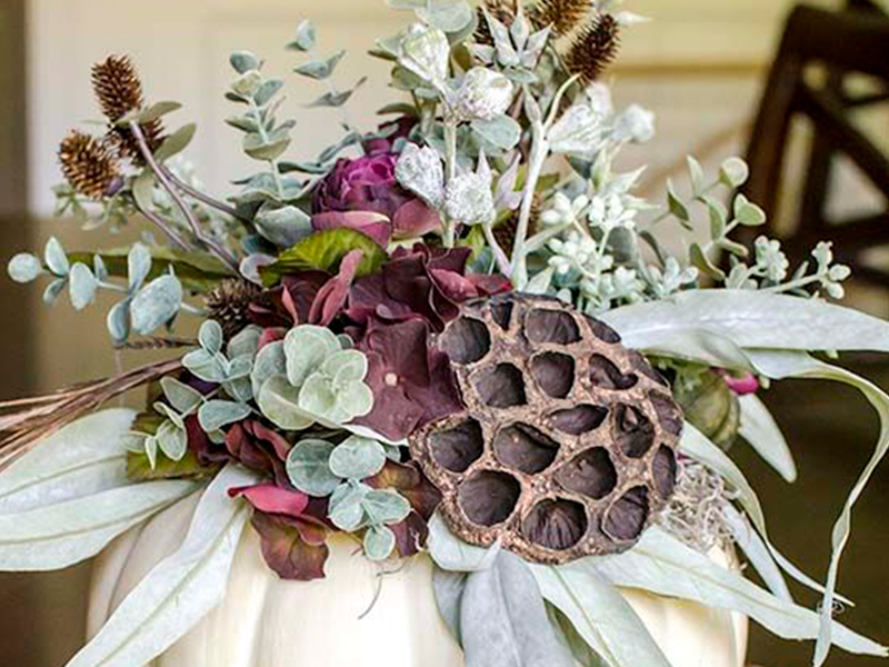 Букет в тыкве