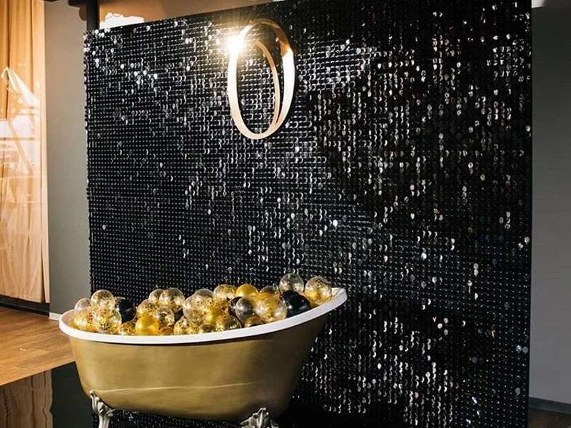 Черные пайетки