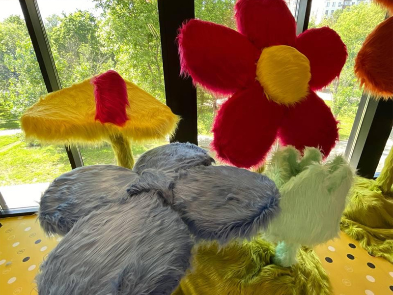 Фотозона Пушистые цветы