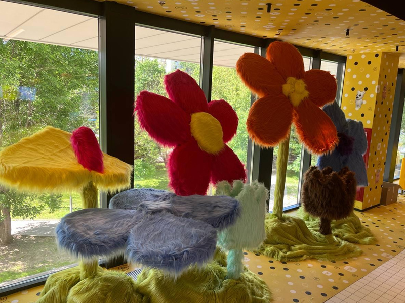 Фотозона Пушистые цветы