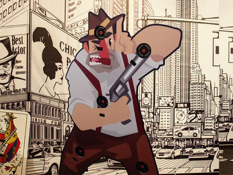 Гангстерский лазерный тир