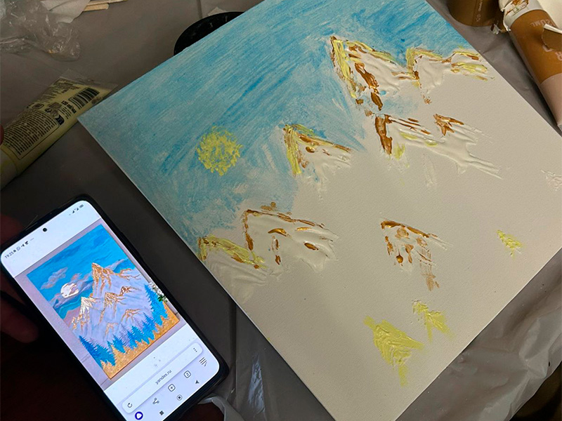 Мастер-класс «Изготовление картины из текстурной пасты»