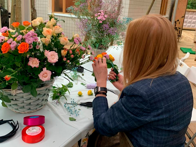 Мастер-класс «Ободки с цветами» 