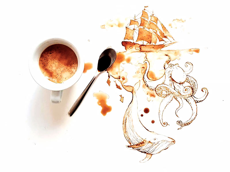 Мастер-класс «Рисование кофе»