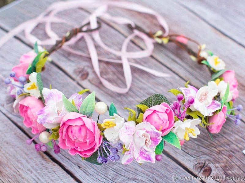 Мастер-класс «Ободки с цветами» 