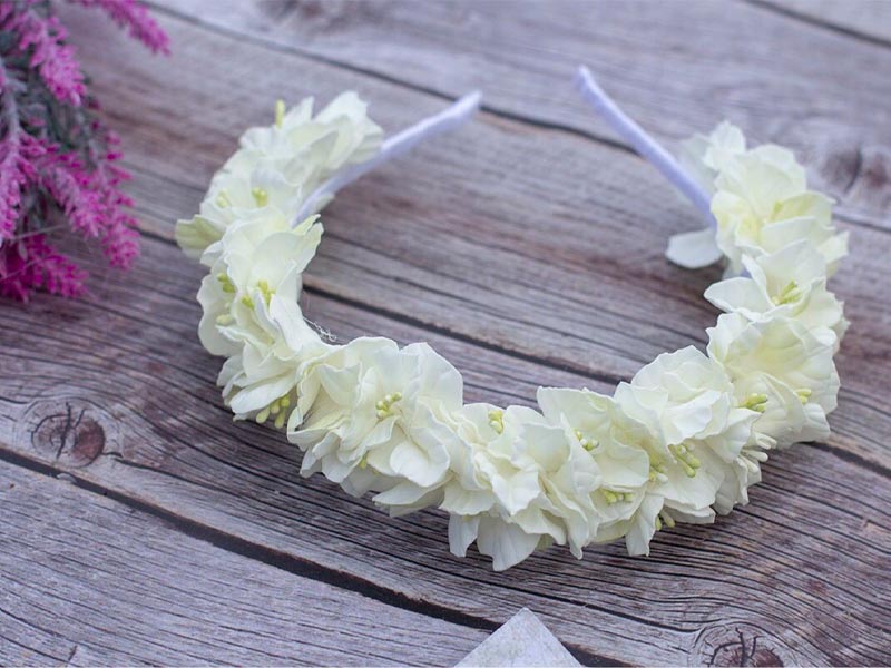 Мастер-класс «Ободки с цветами» 