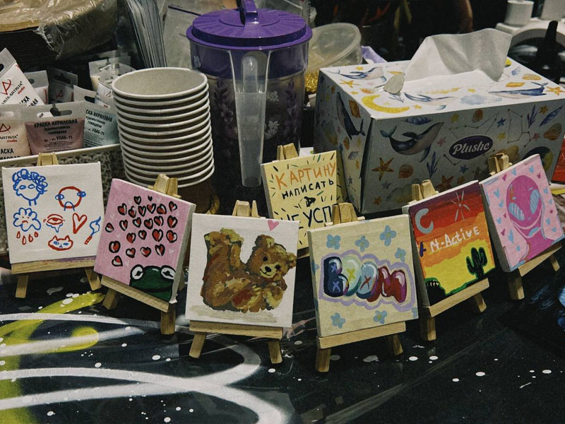 Мастер-класс Рисование на мини-холстах