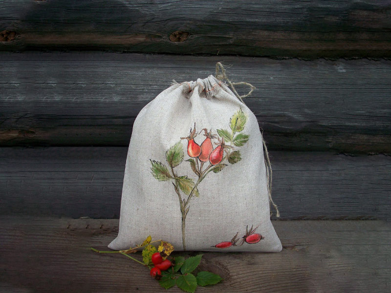 Мастер-класс «Роспись холщовых мешочков»