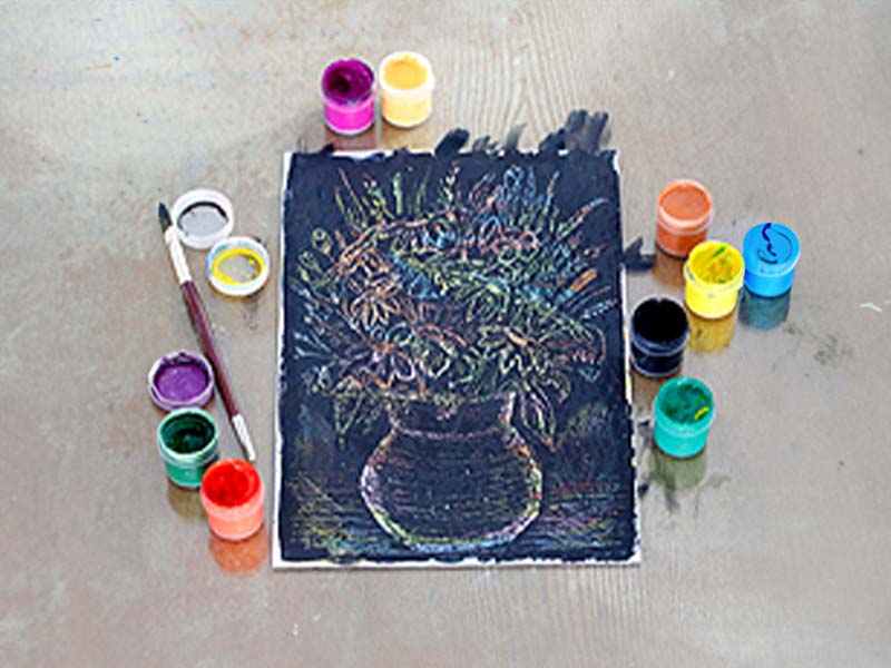 Мастер класс «Граттаж»