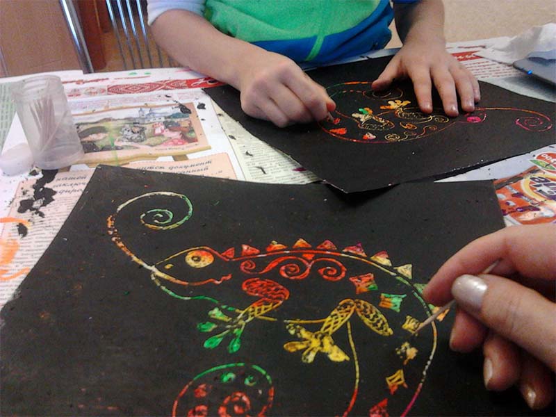 Мастер класс «Граттаж»