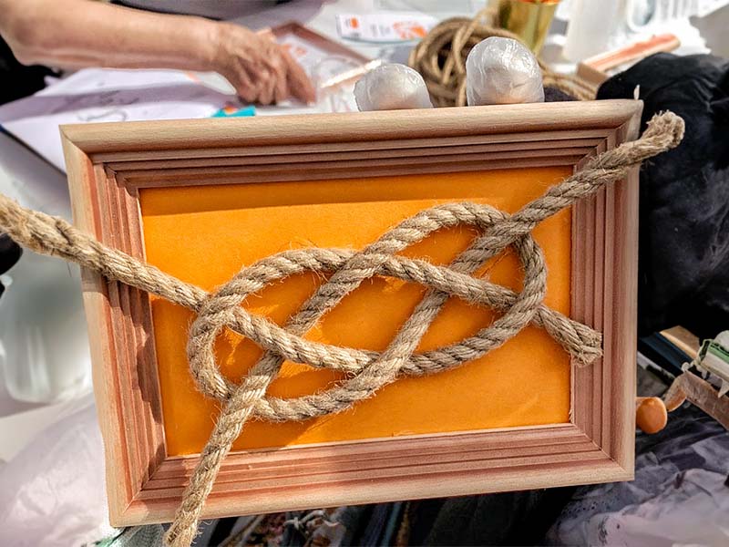 Мастер класс «Морские узлы в рамке»