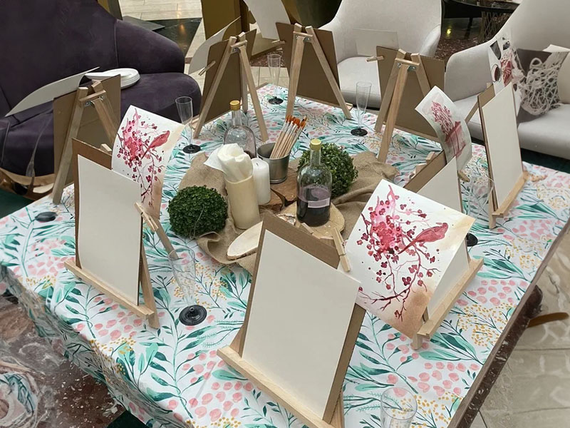 Мастер-класс «Рисование вином»