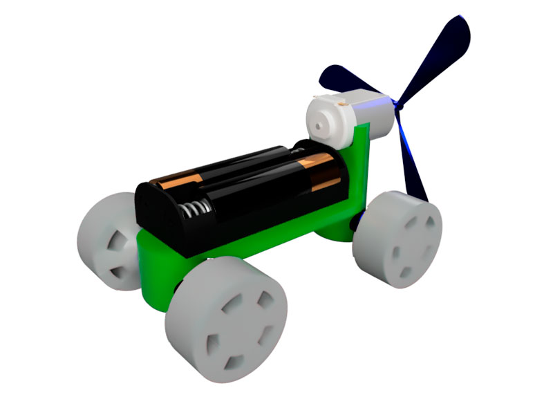 МК Робототехника: Машинка с пропеллером