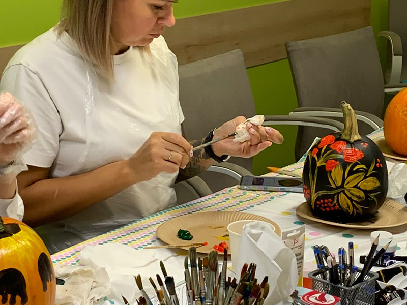 Роспись мини-тыкв