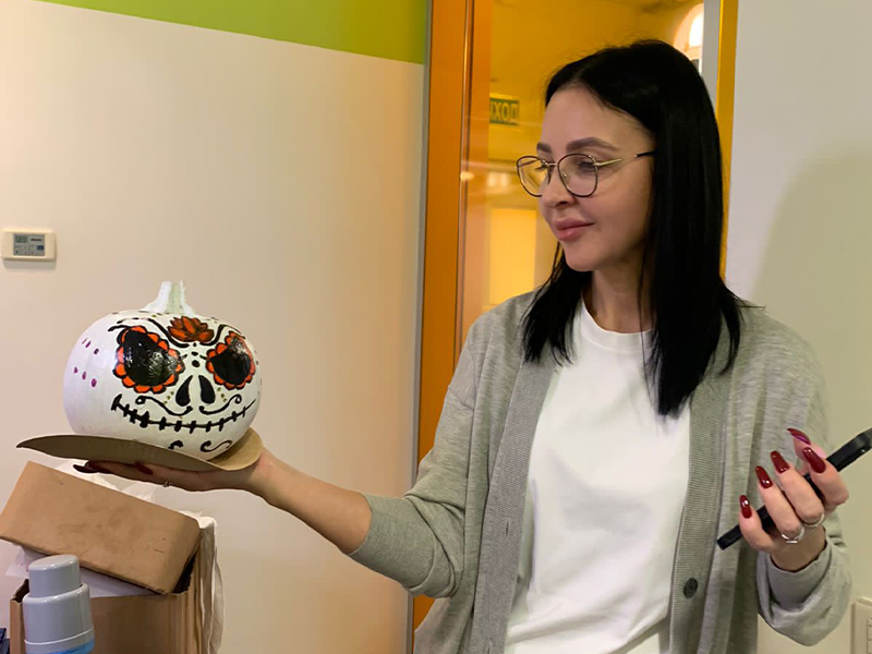 Роспись мини-тыкв