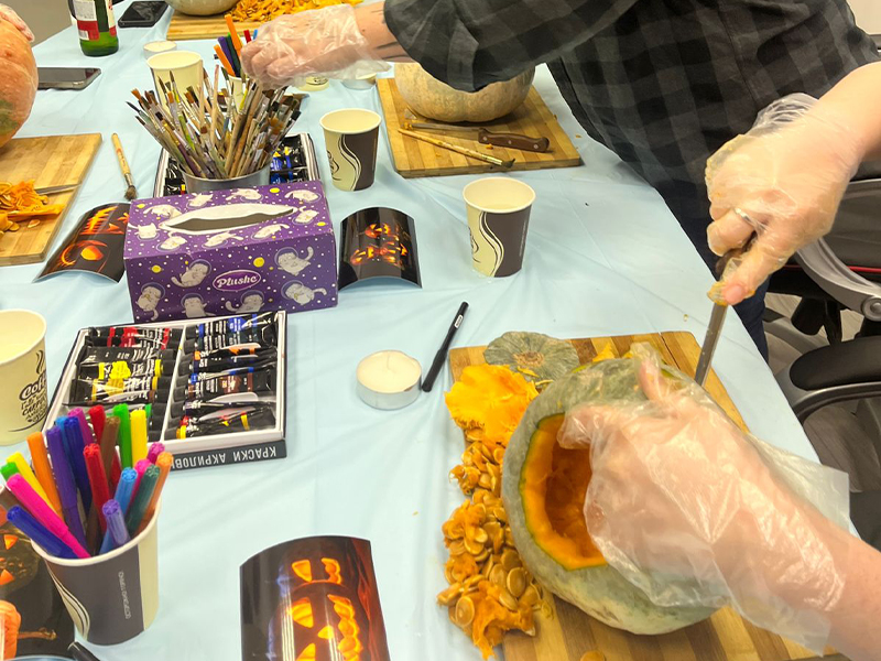 Создание тыквы-светильника