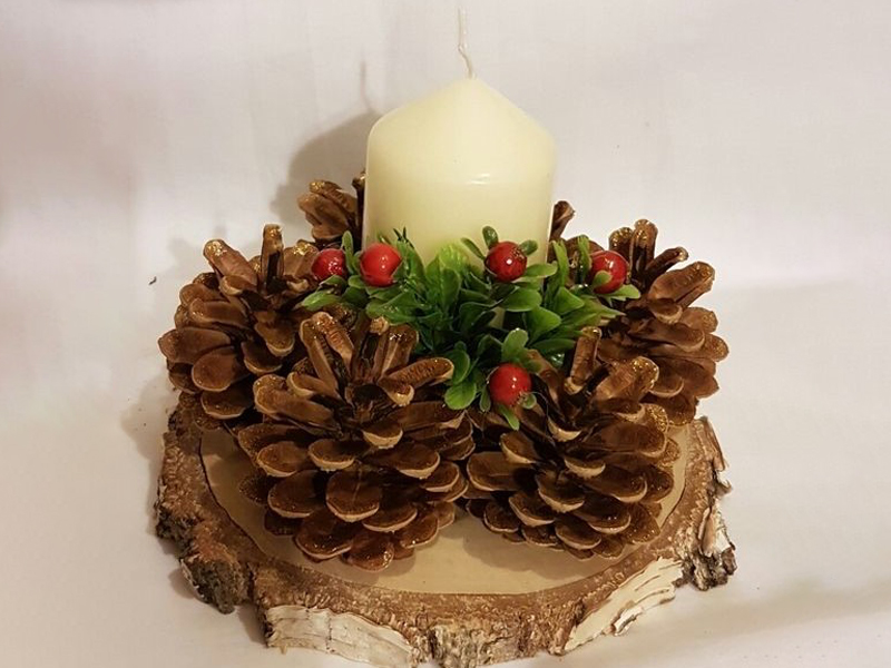 Новогодние подсвечники для дома