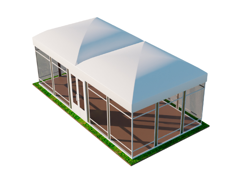 Павильон выставочный 5x10 остеклённый