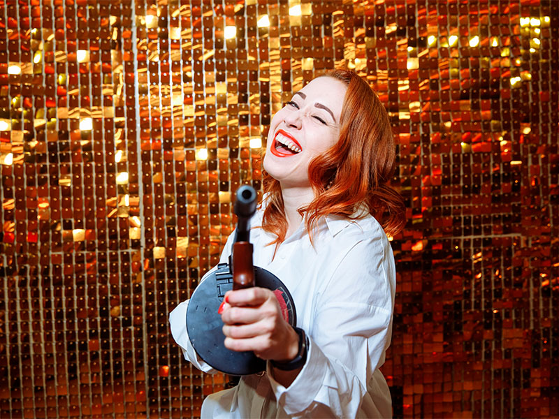 Пайетки золото