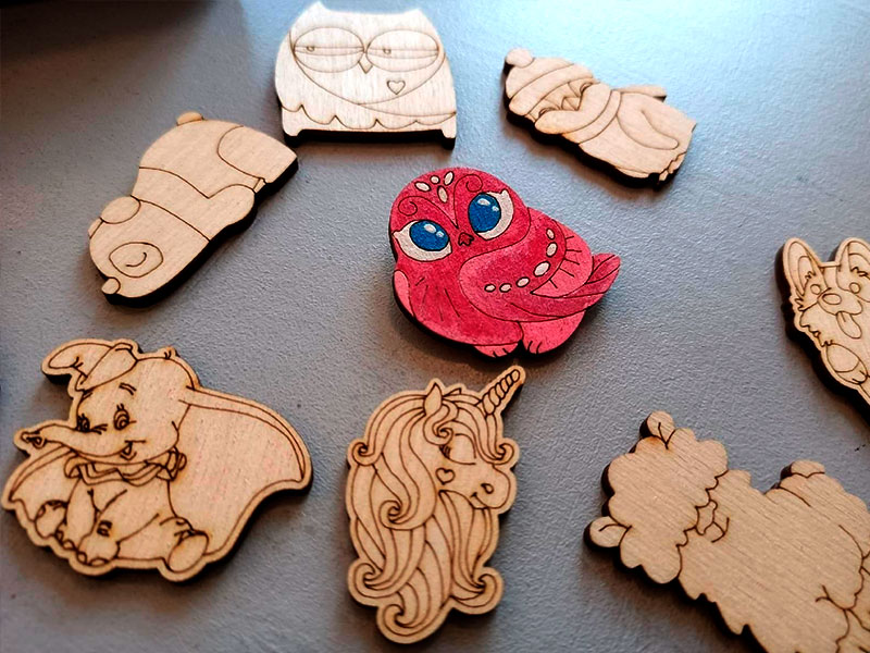 Мастер-класс «Роспись деревянных значков»