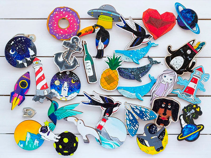 Мастер-класс «Роспись деревянных значков»