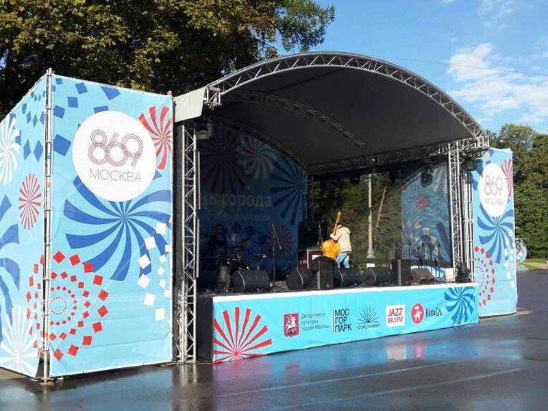 Сцена Арочная 6x4 Чёрная