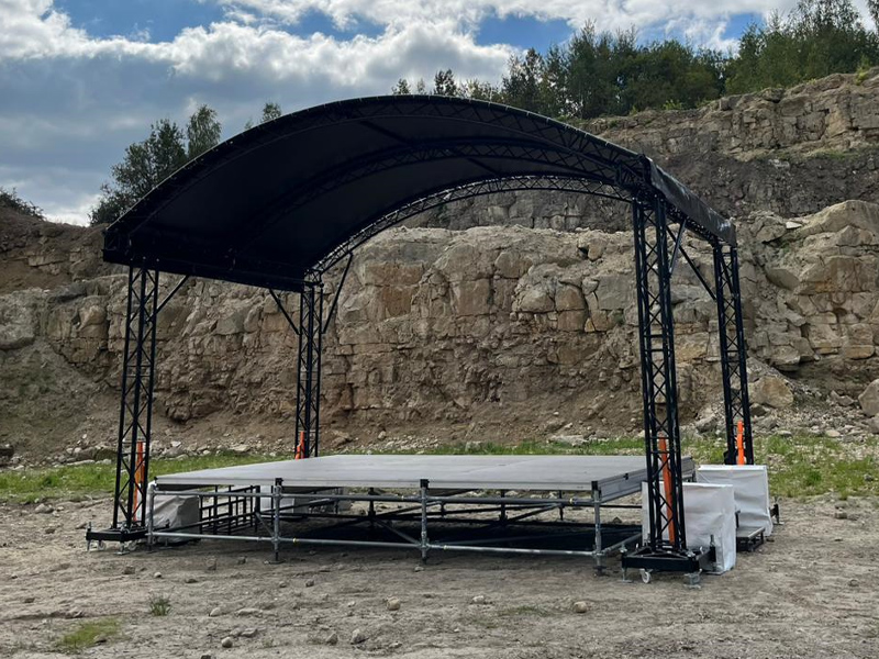 Сцена Арочная 6x4 Чёрная