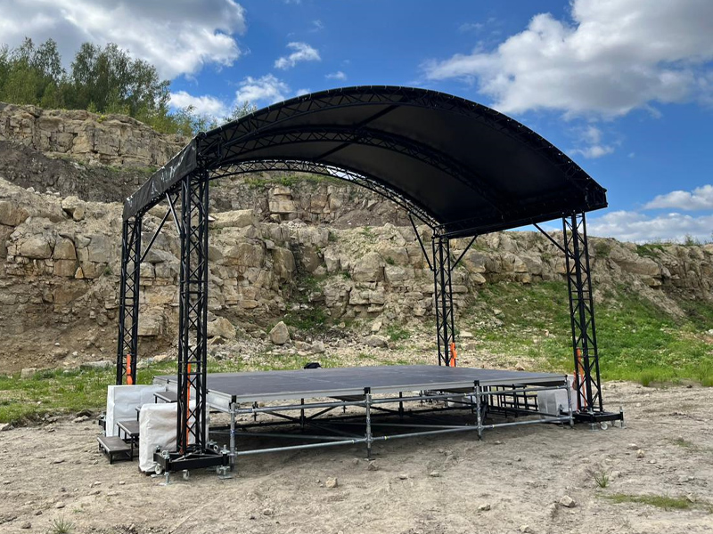 Сцена Арочная 6x4 Чёрная