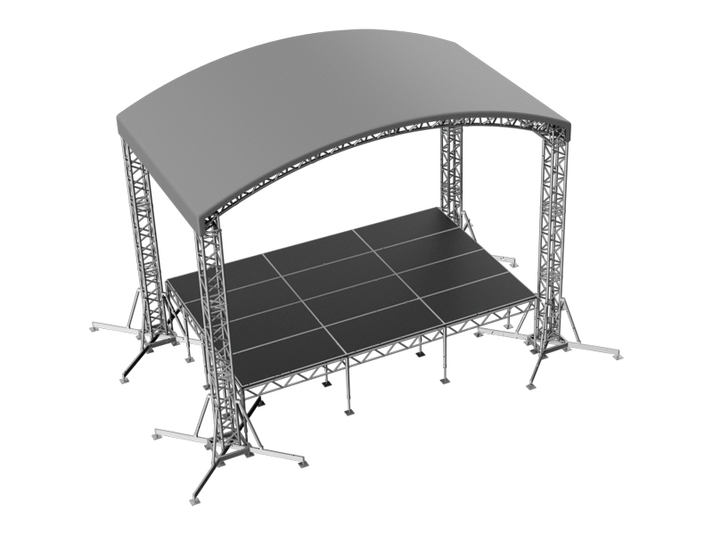 Сцена Арочная 6x4 Металлик