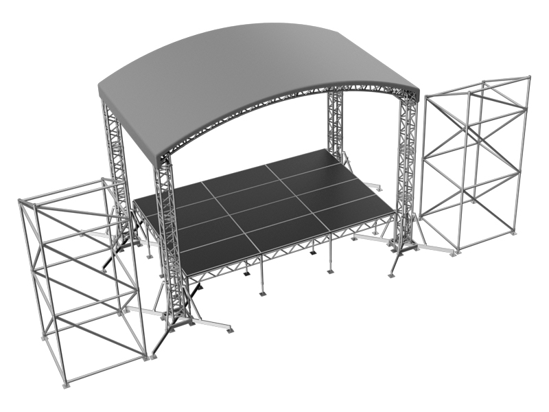 Сцена Арочная 6x4 Металлик