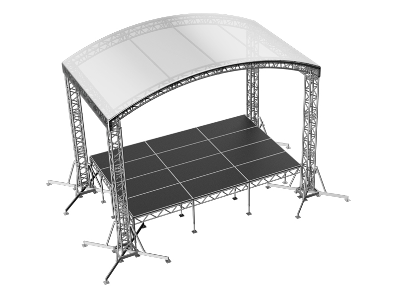 Сцена Арочная 6x4 Металлик