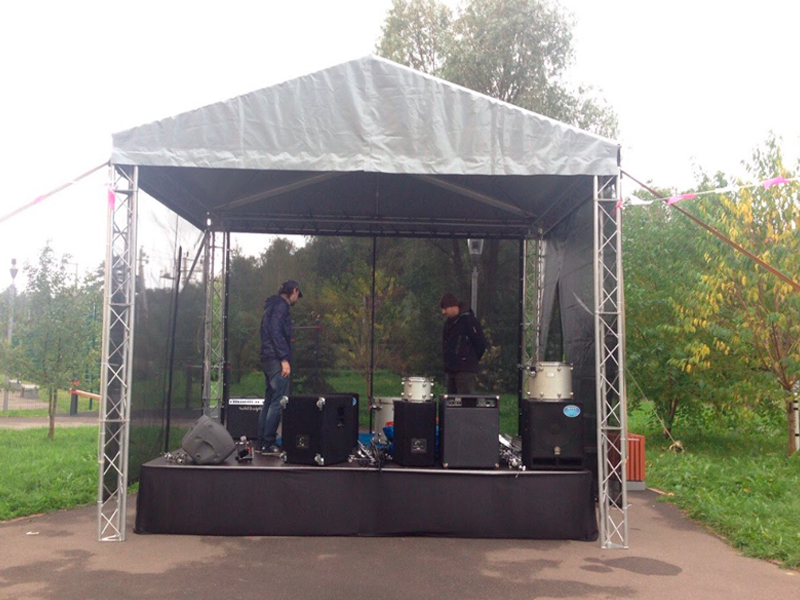 Сцена Двускатная 4x3 Металлик