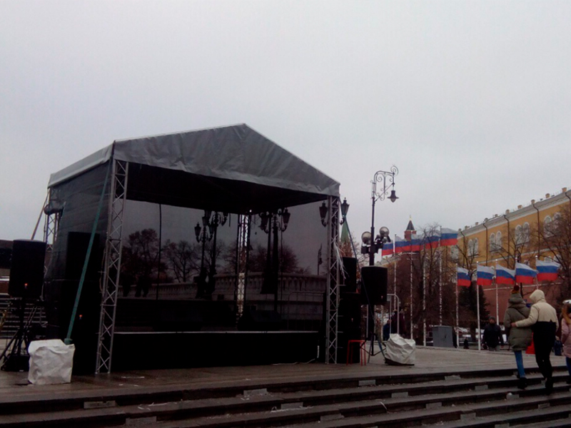 Сцена Двускатная 4x3 Металлик