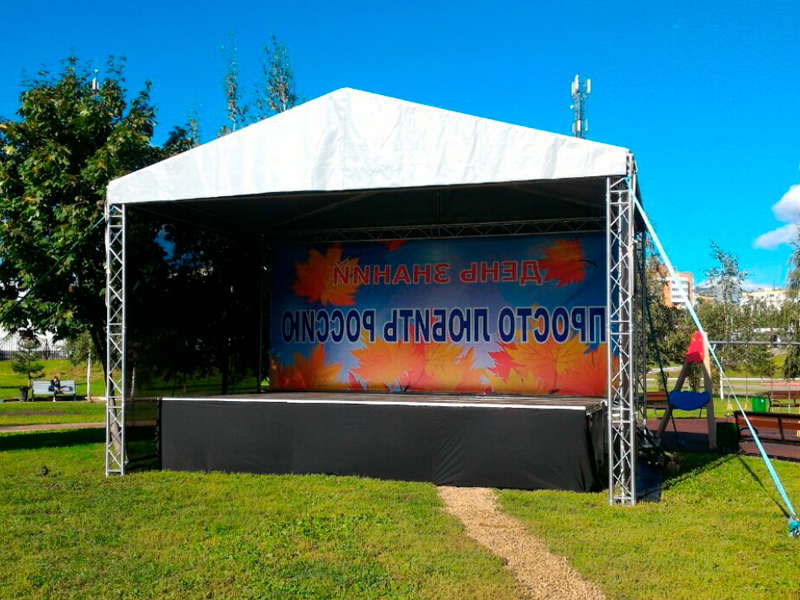 Сцена Двускатная 6x4 Металлик