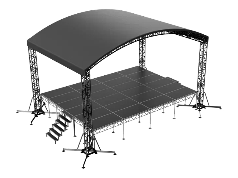 Сцена Арочная 8x6 Чёрная