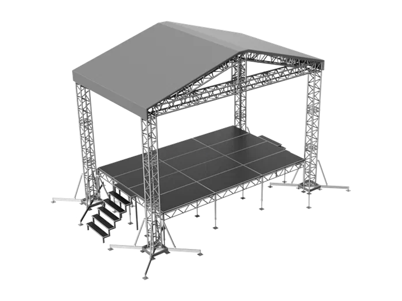 Сцена Двускатная 6x4 Металлик