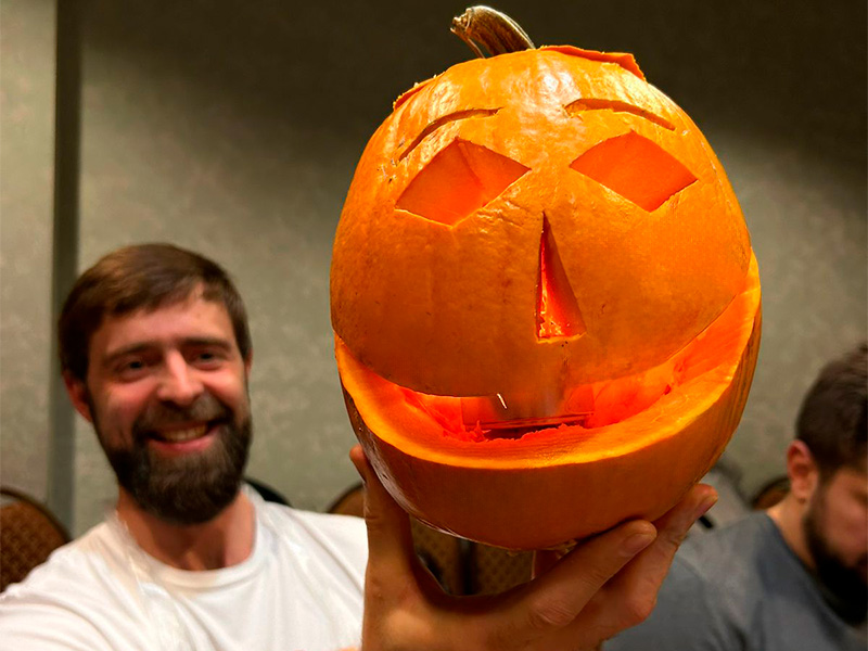 Создание тыквы-светильника