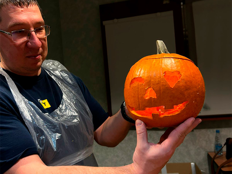 Создание тыквы-светильника