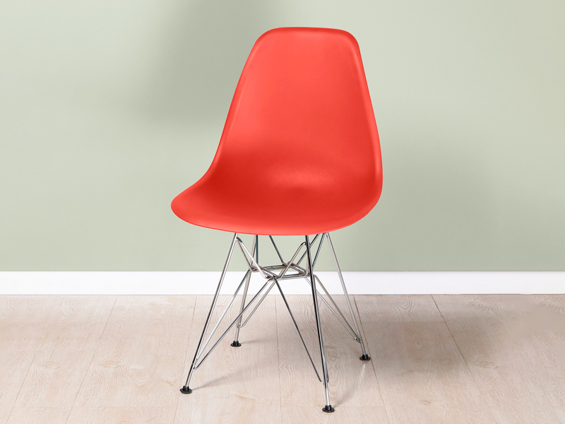 Стул Eames металл красный