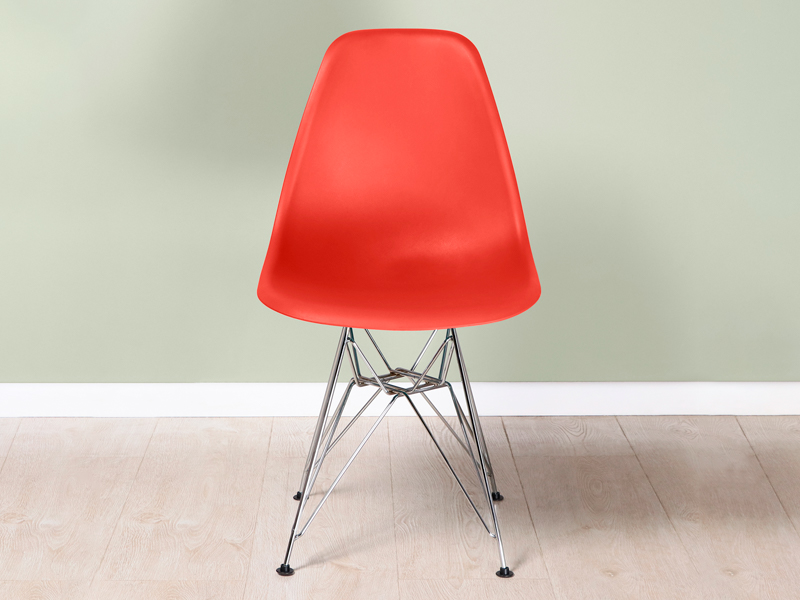 Стул Eames металл красный