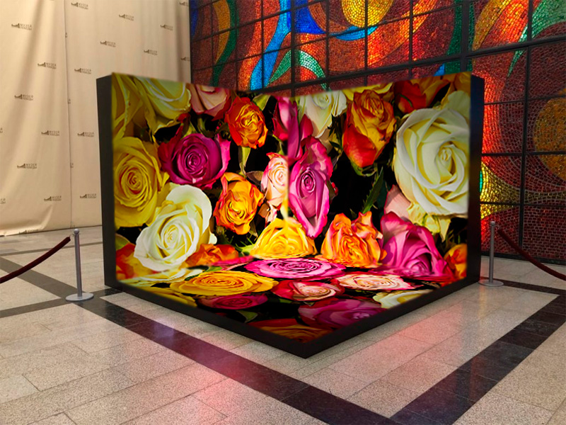 Светодиодная фотозона на 8 Марта