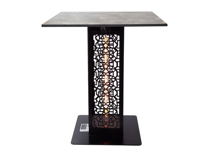 Уличный электрический обогреватель стол Bogazici квадрат