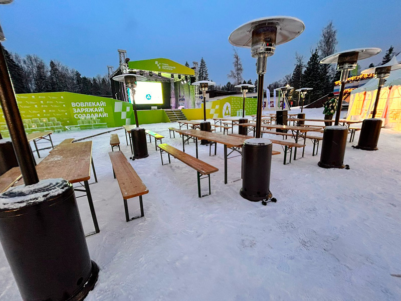 Уличный газовый обогреватель “Гриб”