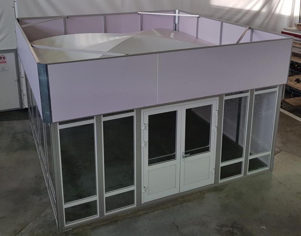 Павильон выставочный 5x10 остеклённый