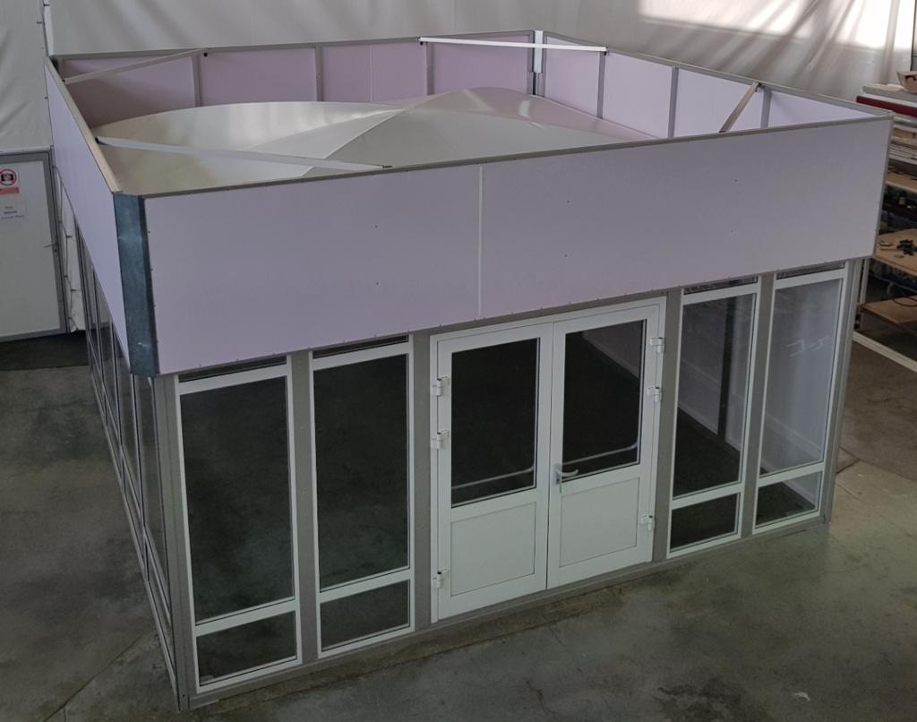 Павильон выставочный 5x10 остеклённый