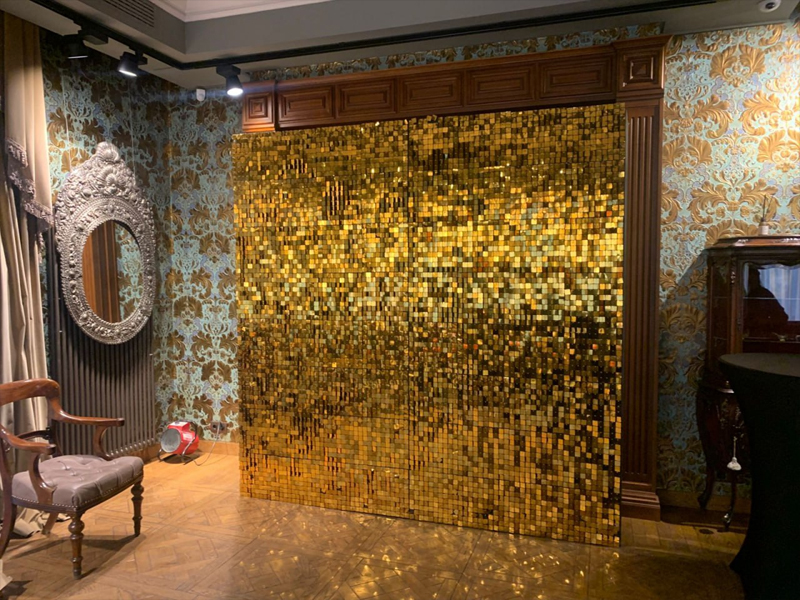 Пайетки золото